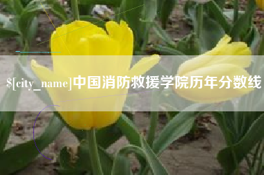 肇东中国消防救援学院历年分数线