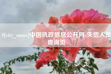 肇东中国执政信息公开网-失信人员查询页