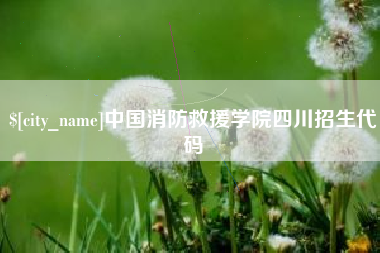 肇东中国消防救援学院四川招生代码