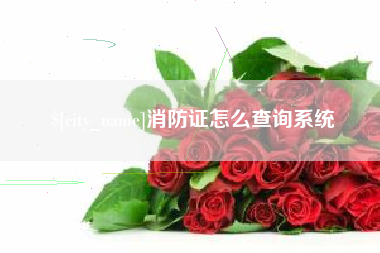 肇东消防证怎么查询系统