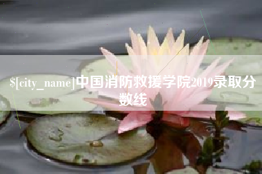 肇东中国消防救援学院2019录取分数线