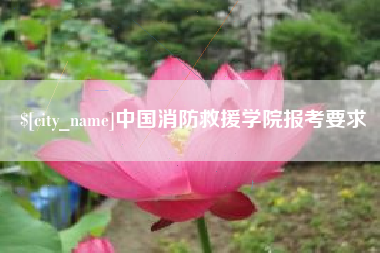 肇东中国消防救援学院报考要求