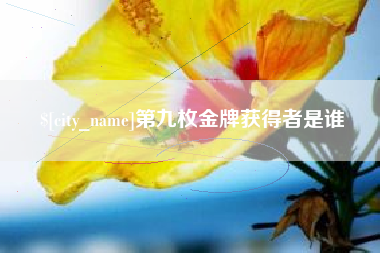 肇东第九枚金牌获得者是谁