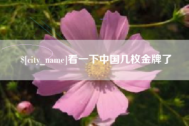 肇东看一下中国几枚金牌了