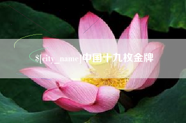 肇东中国十九枚金牌
