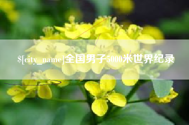 肇东全国男子5000米世界纪录