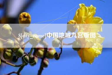 肇东中国地域九宫版图