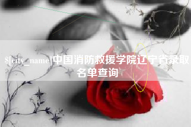 肇东中国消防救援学院辽宁省录取名单查询
