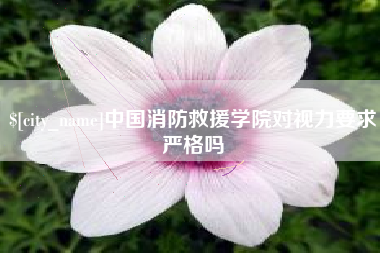 肇东中国消防救援学院对视力要求严格吗