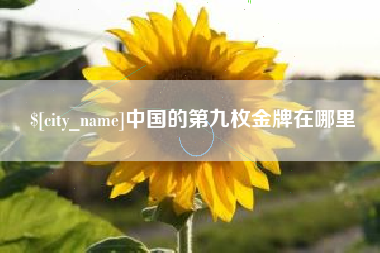 肇东中国的第九枚金牌在哪里