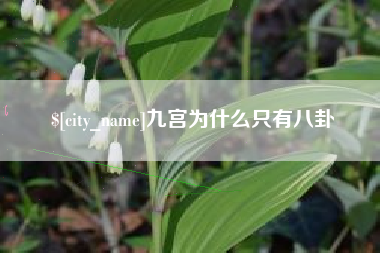 肇东九宫为什么只有八卦