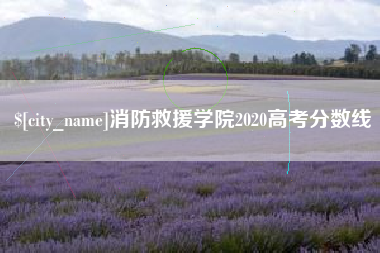 肇东消防救援学院2020高考分数线