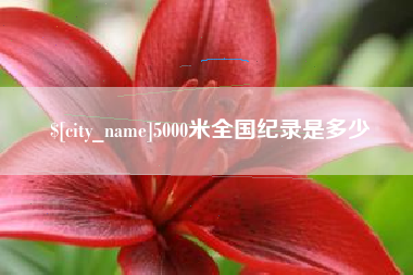 肇东5000米全国纪录是多少