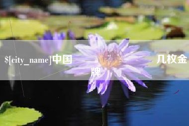 肇东中国🇨🇳几枚金牌