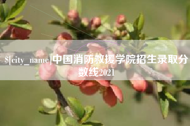 肇东中国消防救援学院招生录取分数线2021
