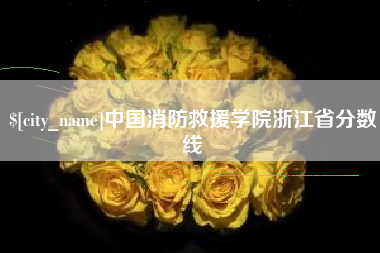 肇东中国消防救援学院浙江省分数线