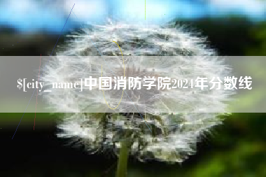 肇东中国消防学院2024年分数线