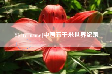 肇东中国五千米世界纪录