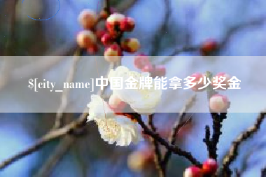 肇东中国金牌能拿多少奖金