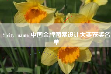 肇东中国金牌图案设计大赛获奖名单