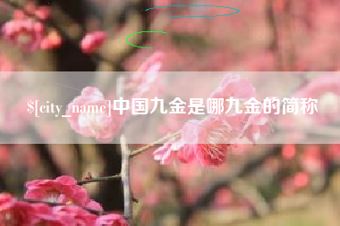 肇东中国九金是哪九金的简称
