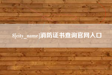 肇东消防证书查询官网入口