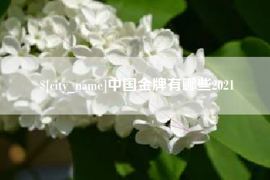 肇东中国金牌有哪些2021